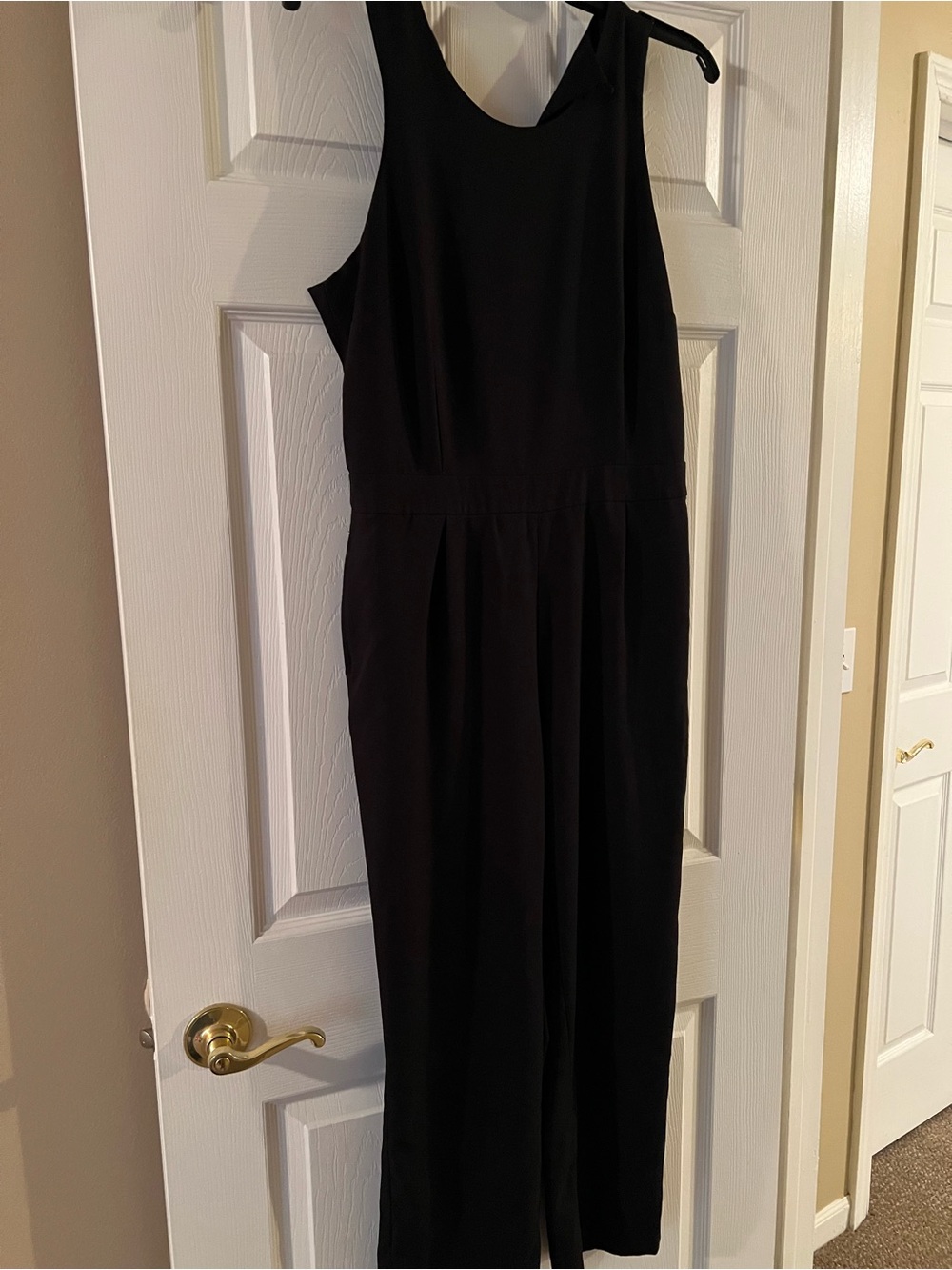 Banana Republic One-Shoulder Black Jumpsuit